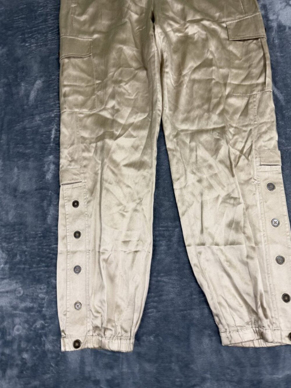 Chico's Olive Cargo Jogger Pants - Picture 4 of 10